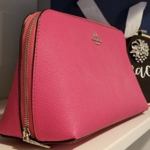 Pink Coach Cosmetic Bag